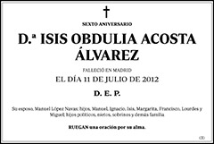 Isis Obdulia Acosta Álvarez
